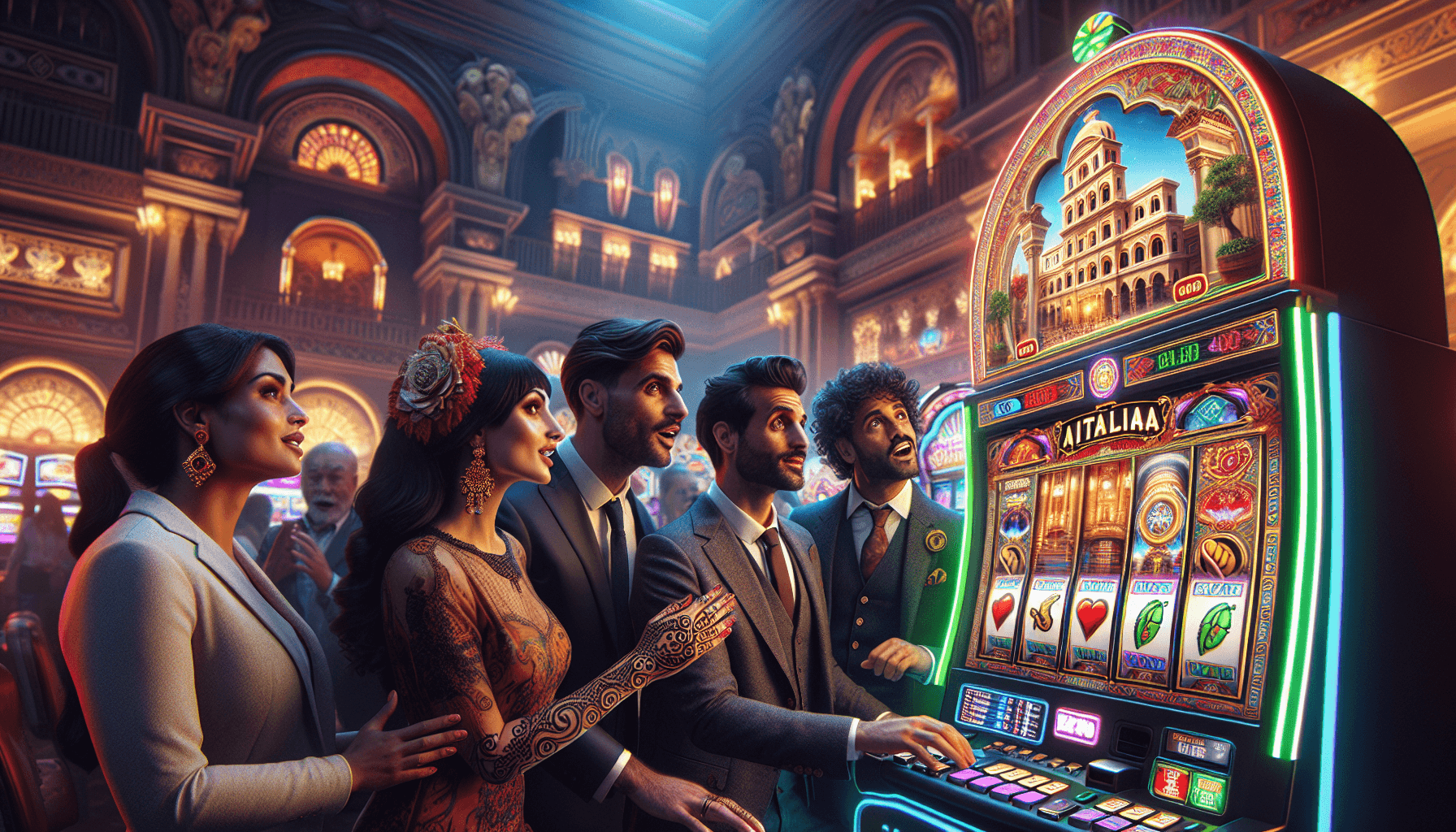 Slot machine italiana in un casinò